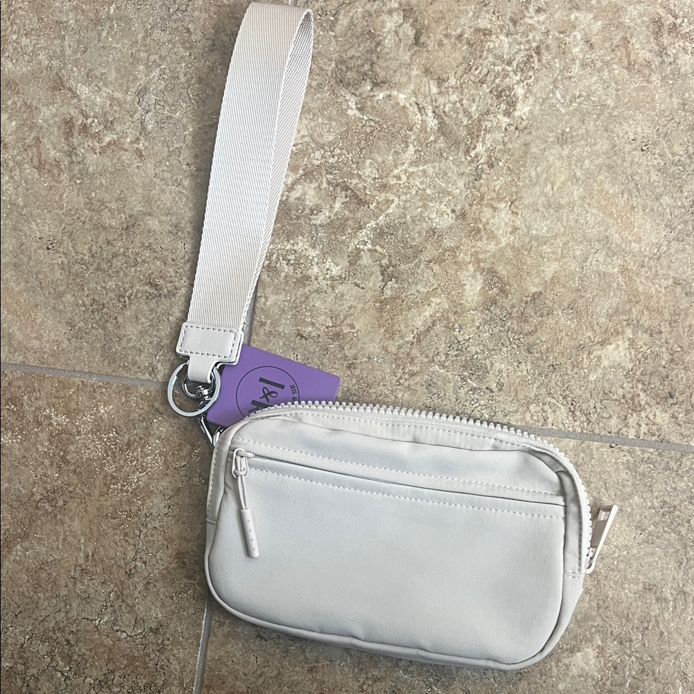 Iris and rainbow zipper pouch wallet